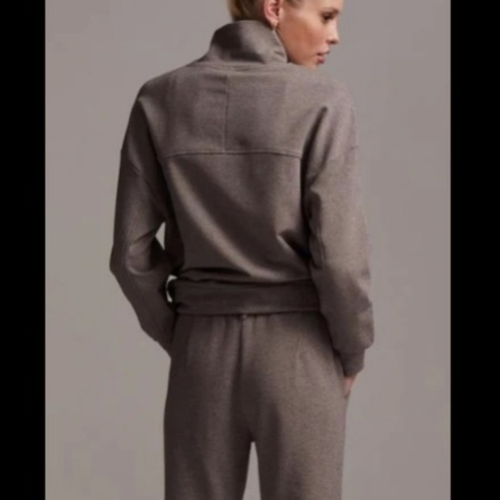 Varley Morrison Sweatshirt In Cinder - Picture 4 of 12